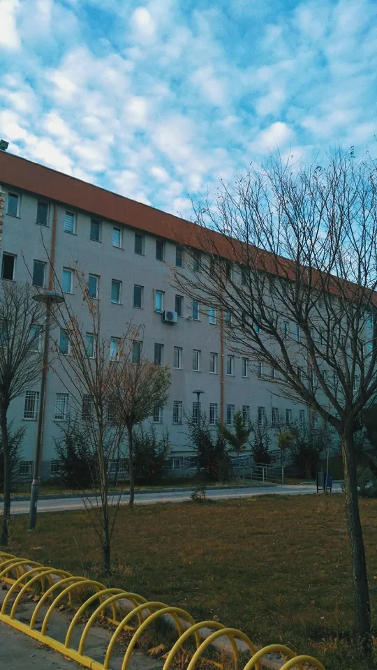 Bulutlu bir kış öğleden sonrası.