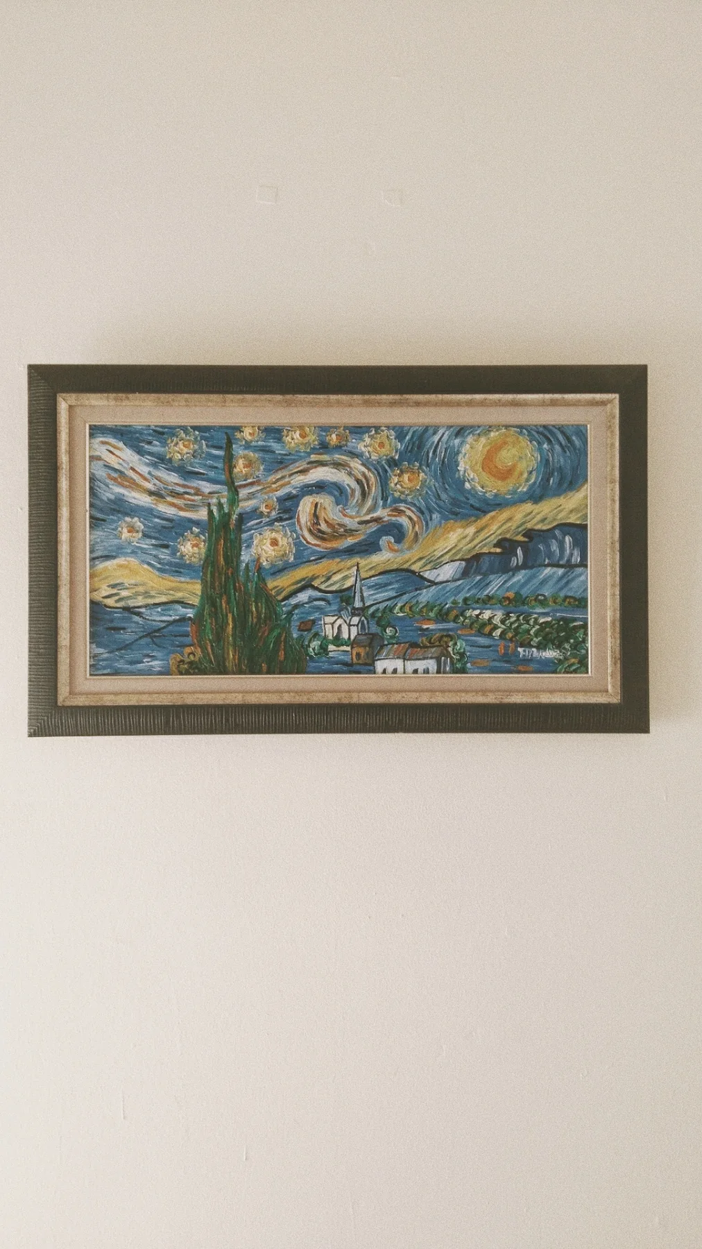 Duvarda bir Yıldızlı Gece.