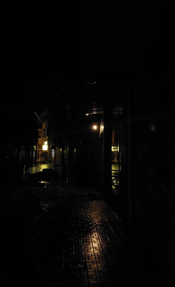 Gece yürüyüşü.