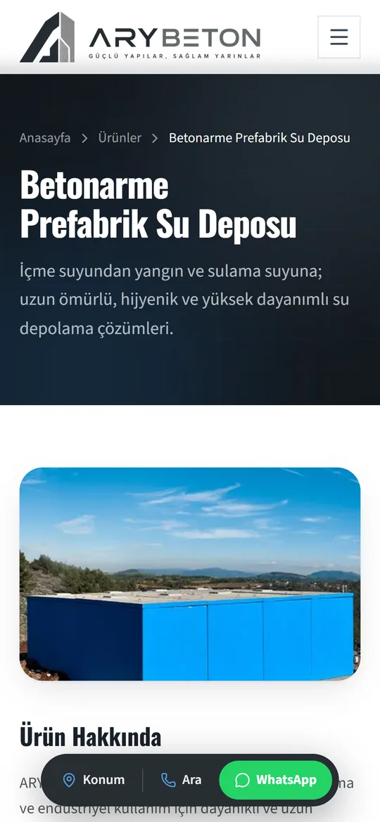 Ürün sayfası