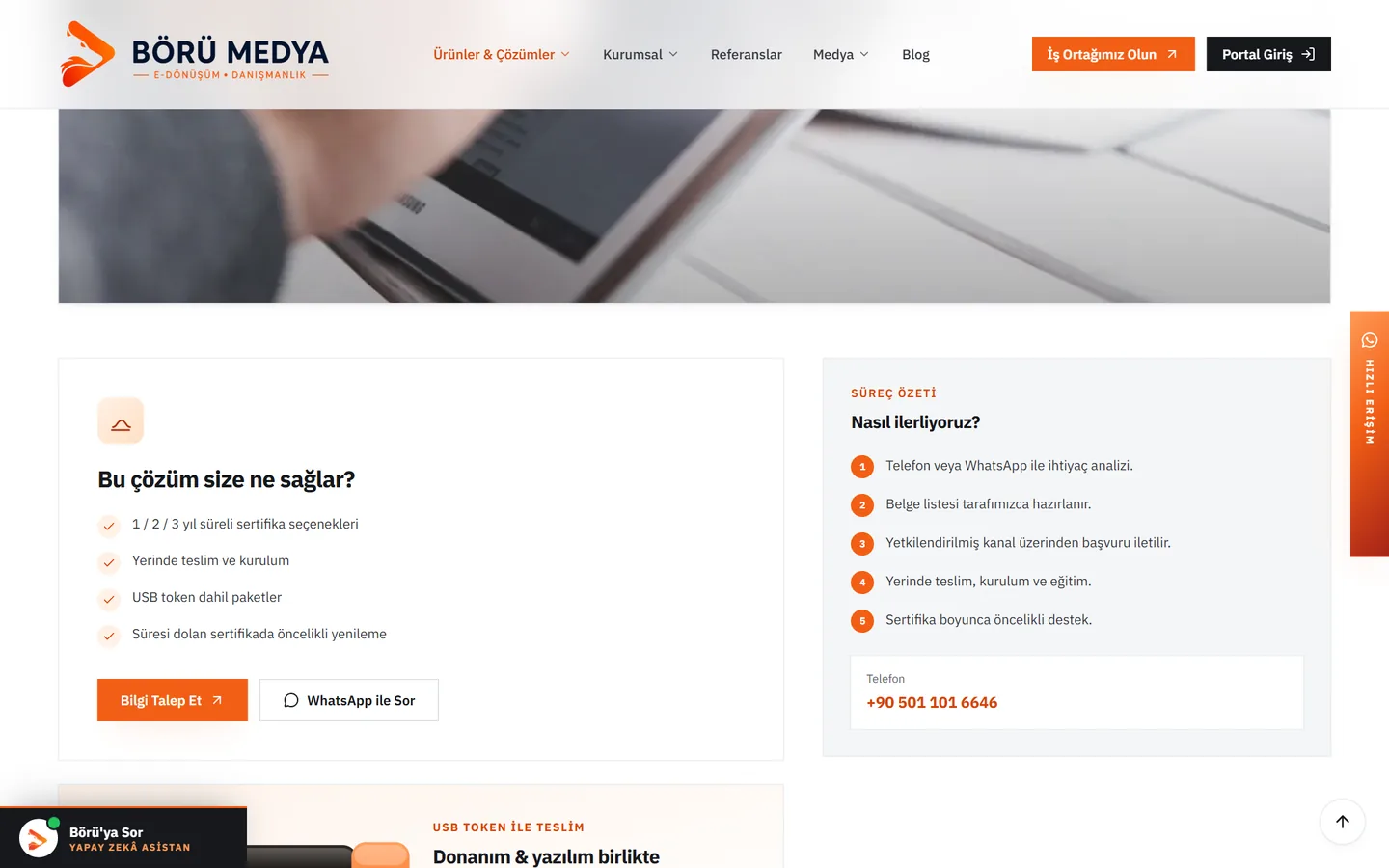 e-İmza çözüm sayfası