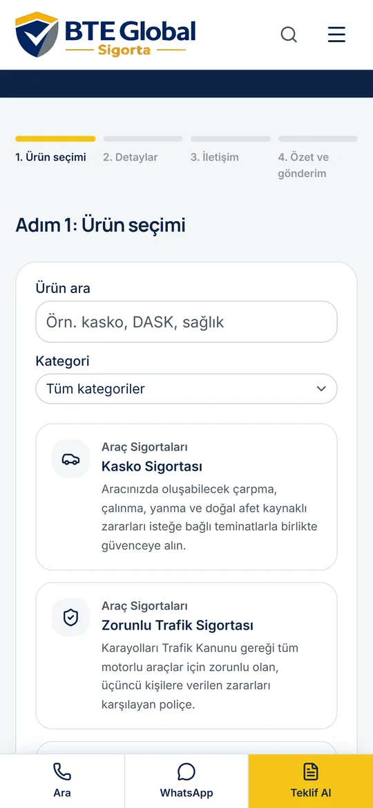 Teklif formu