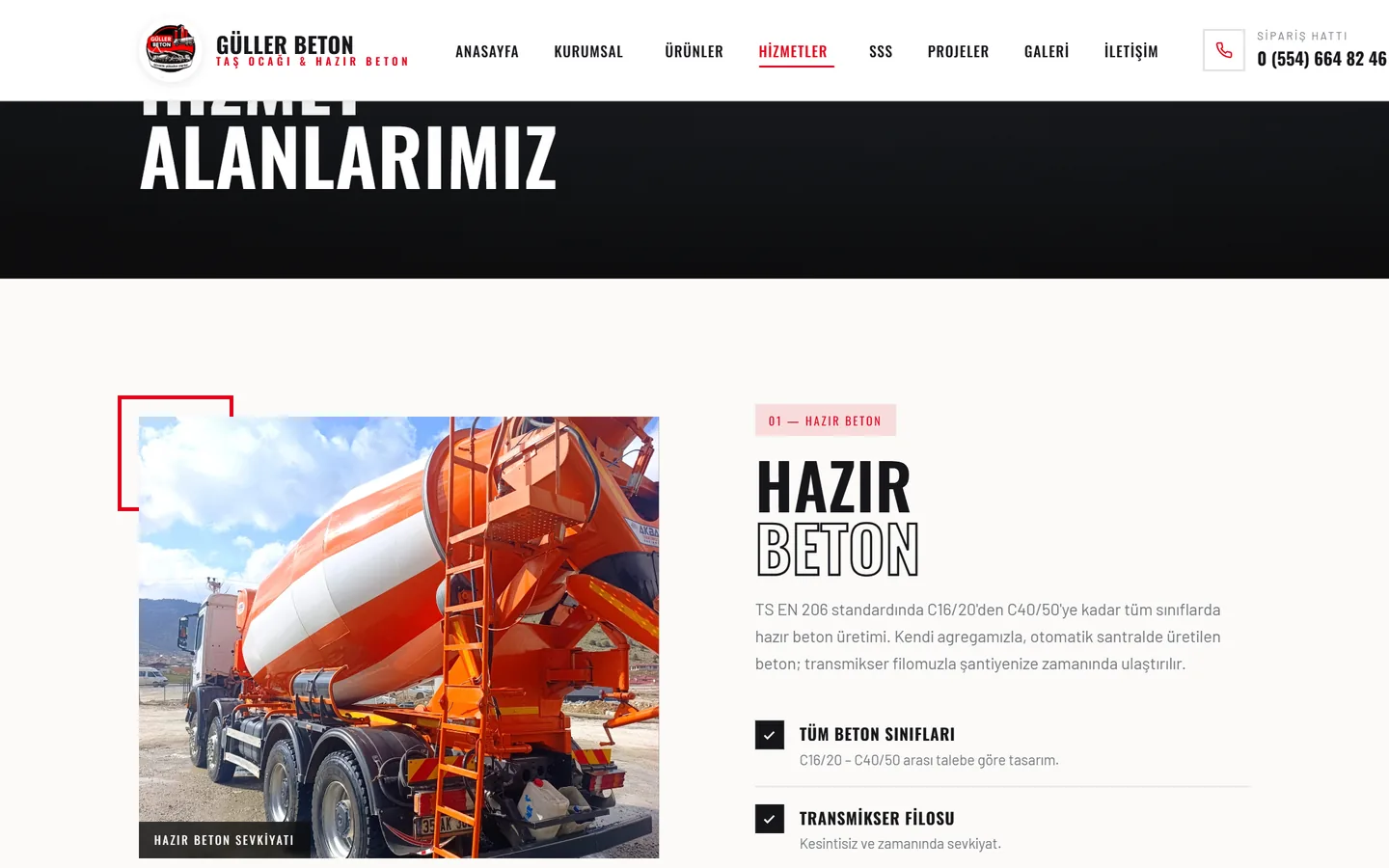 Hizmet alanları