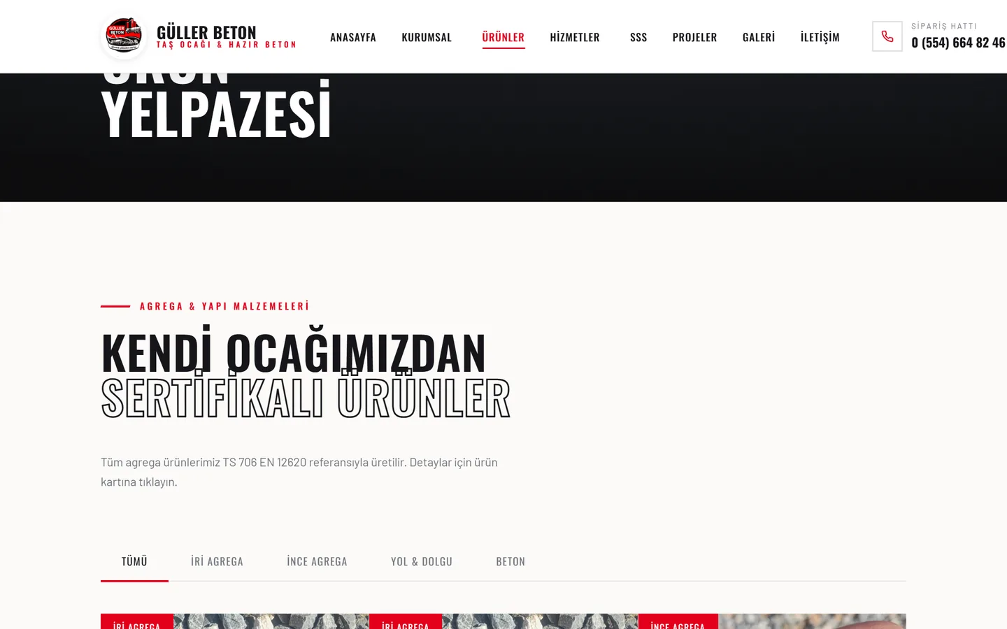 Ürün yelpazesi