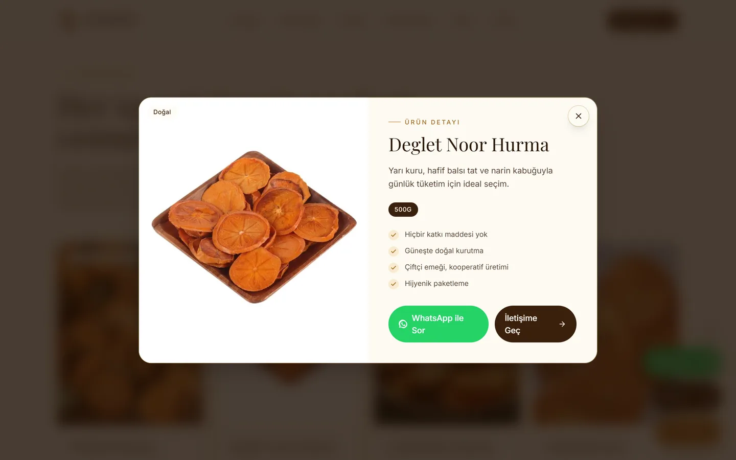 Ürün detayı