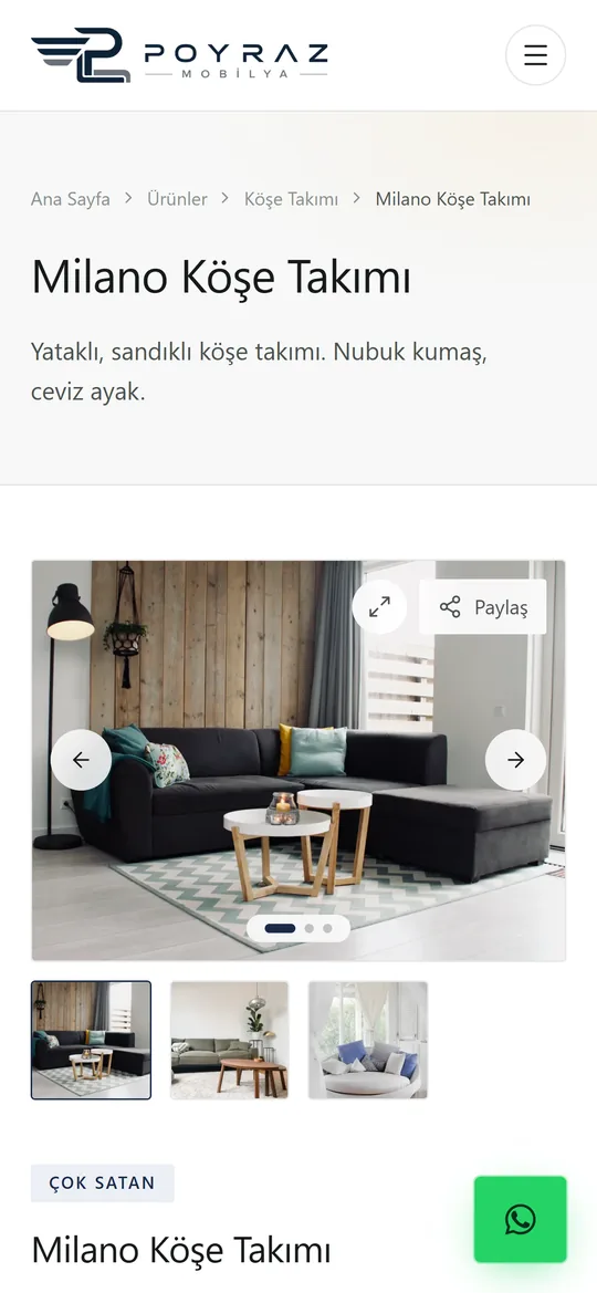 Ürün sayfası